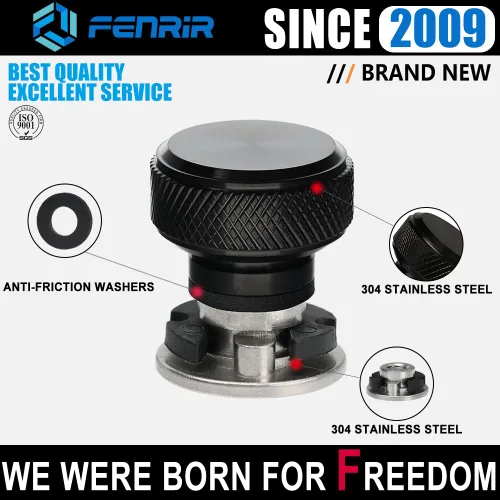 Miniatura 4 de Fenrir Kit de base de tornillo de asiento de liberación rápida personalizada de acero inoxidable 304 acabado negro para Harley Davidson 1997-ahora
