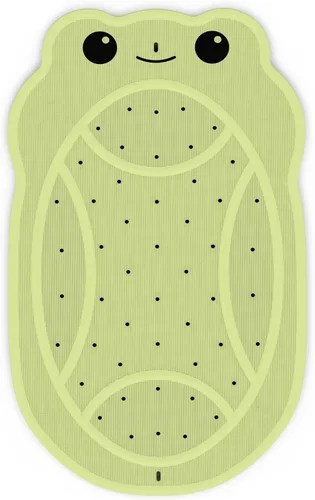 Miniatura 12 de Tapete antideslizante para bañera para niños pequeños, tapete de ducha de 30 x 18 pulgadas para ducha interior, tapete de goma sin olor químico