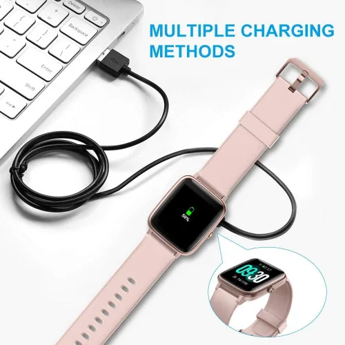 Miniatura 5 de Lamshaw Compatible con cargador de relojes inteligentes FreeDvigor, cargador de repuesto de cable de carga USB magnético compatible con relojes Negro
