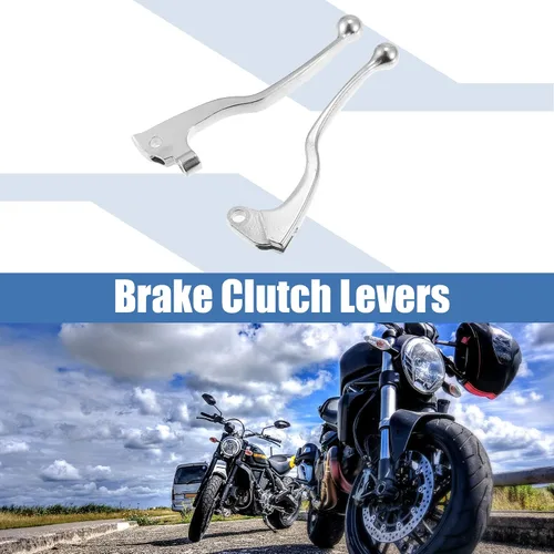 Miniatura 2 de X AUTOHAUX 1 par de palancas de embrague de freno para Yamaha YZ80 YZ125 TW200 XT250 TT350 XT350 XT350 motocicleta freno manillar reemplazo palancas