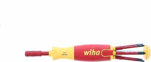 Miniatura 3 de Wiha 28393 - Juego de destornilladores emergentes de precisión con aislamiento, ranurados, 7 piezas y Klein Tools 32807MAG 7 en 1, destornillador