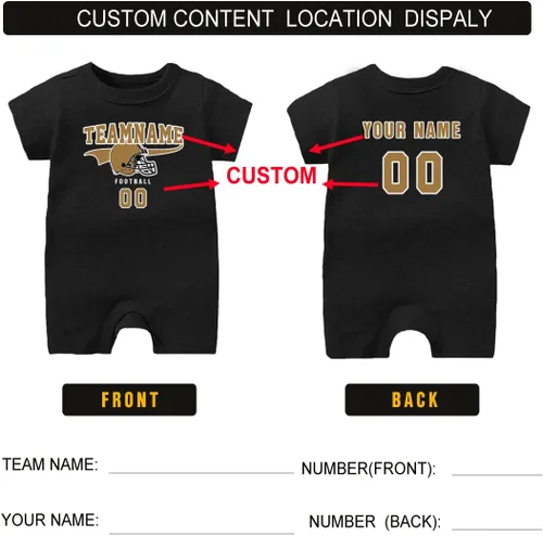 Miniatura 74 de Traje de fútbol personalizado para bebé, hace que tu bebé nombre y número de ropa de fútbol regalos