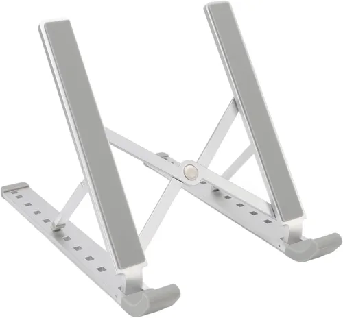 Miniatura 4 de Luqeeg Soporte para laptop para escritorio, soporte ergonómico ajustable de aluminio portátil para laptop, soporte plegable para computadora