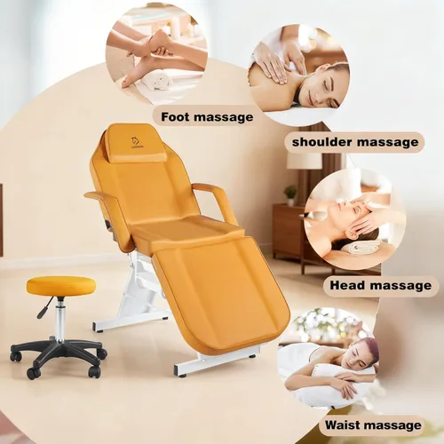 Miniatura 9 de Silla facial mesa de masaje de 73 pulgadas, cama de masaje multiusos de 3 secciones, silla de tatuaje profesional, equipo de spa para spa facial