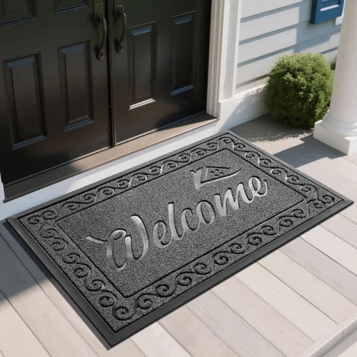 Miniatura 55 de Yimobra Tapete de Bienvenida, Tapetes de Puerta Resistentes y Duraderos para Entrada del Hogar Exterior Interior, Tapete Delantero para Patio