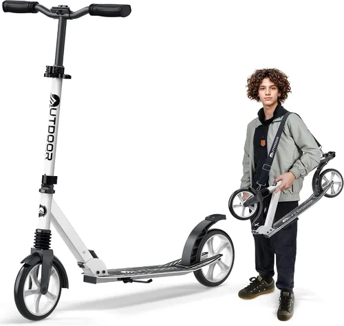 Miniatura 13 de Outdoor Cruiser Patinete para edades de 6+, para niños, adolescentes y adultos, carga máxima 250 LBS, plegable, ruedas grandes de 8 pulgadas, doble