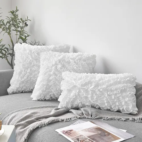 Miniatura 6 de FAVRIQ Juego de 2 rellenos de almohada de 12 x 20 pulgadas (juego de 2), rellenos de almohada rectangulares para interior de sofá con funda