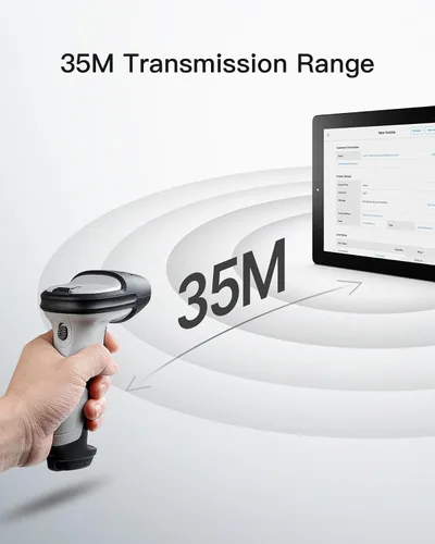 Miniatura 7 de Inateck - Escáner de código de barras Bluetooth, 1 carga para 180 días de espera, alcance de 35 m, escaneo automático rápido y preciso, BCST-70