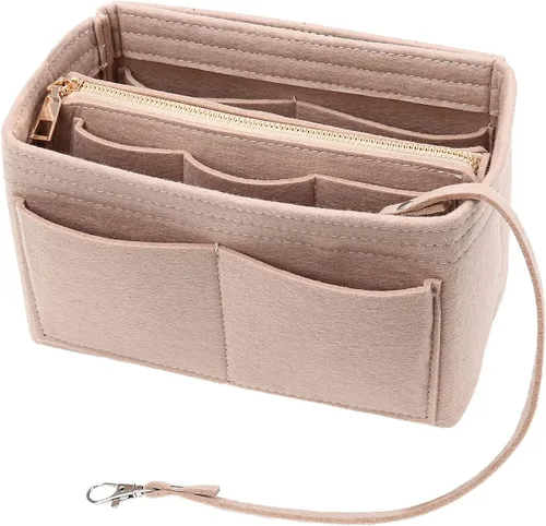 Surblue Organizador de bolso para bolsos, organizador de bolsas de fieltro para bolso, organizador de bolsas de mano, inserto moldeador con