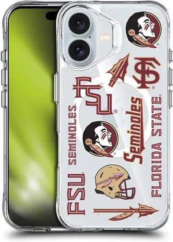 Miniatura 245 de Head Case Designs Funda de gel suave FSU Seminoles de la Universidad Estatal de Florida con licencia oficial compatible con Apple iPhone 13 Pro Max