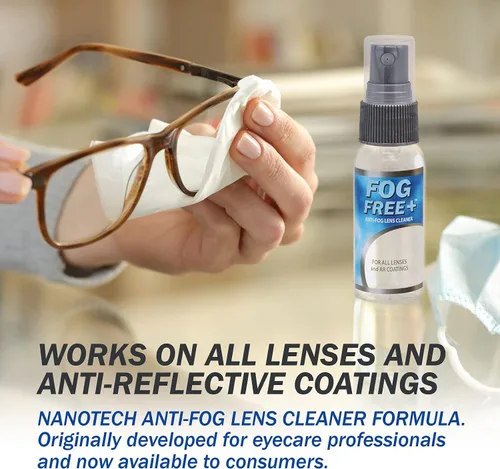 Miniatura 6 de Fog Free Plus - Spray antivaho para lentes – Limpiador de lentes y desempañador – Eficaz en todas las lentes y revestimientos antirreflectantes