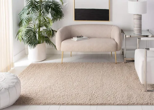 Miniatura 16 de SAFAVIEH Arizona Shag Collection ASG820A - Alfombra de pasillo, 2 pies 3 pulgadas x 6 pies, color crema, diseño sólido, no desprende pelusa y fácil