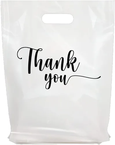 Miniatura 10 de BOLSAS DE ALMACENAMIENTO PARA TIENDA DE MERCANCÍAS "GRACIAS", diferentes tamaños 12 x 15 cm, 15 x 20 cm, 20 x 30 cm de 1,25 mm. Paquetes de Negro