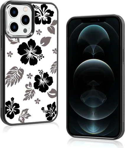 Miniatura 18 de Funda para iPhone 8 Plus y iPhone 7 Plus, linda funda Kawaii azul hibisco hawaiano floral estética floral para niñas preppy mujeres