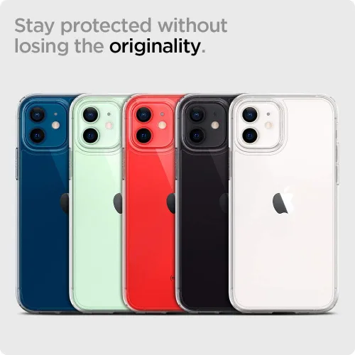 Miniatura 4 de Spigen Funda para iPhone 12 Mini, ultra híbrida, sin anillo magnético, antiamarilleo, transparente