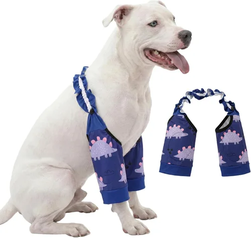 Miniatura 16 de LovinPet Mangas delanteras para perros medianos y grandes, protección de codo elástica en 4 direcciones, recuperación antilamos, prevención de calor