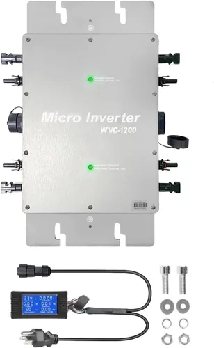 Miniatura 8 de Y&H Micro inversor de conexión a red solar de 600W con pantalla de visualización de monitoreo de datos AC impermeable IP65 MPPT DC28-50V Entrada PV