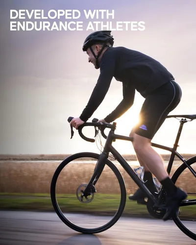 Miniatura 5 de DANISH ENDURANCE Calcetines de ciclismo, longitud al tobillo, transpirables, acolchados, calcetines de ciclismo para hombres y mujeres, paquete de 3