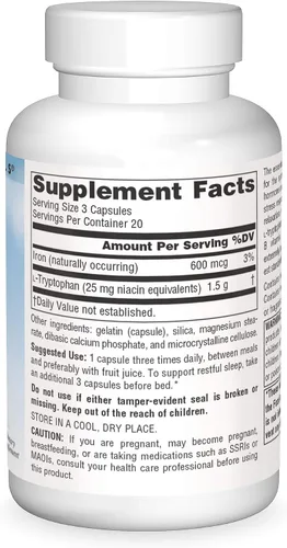 Miniatura 3 de Source Naturals Serene Science L-triptófano 500 mg - 60 Cápsulas