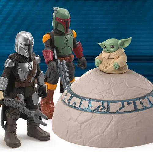 Miniatura 7 de STAR WARS Mission Fleet, juego de figuras de acción Mandalorian a escala de 2.5 pulgadas con 6 figuras y 8 accesorios, juguetes para niños y niñas