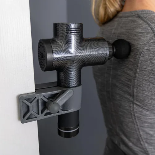 Miniatura 2 de Zadro Pistola de masaje manos libres, tejido profundo, montaje en puerta, masajeador trasero, herramienta de abrazadera de mano, agarre fuerte