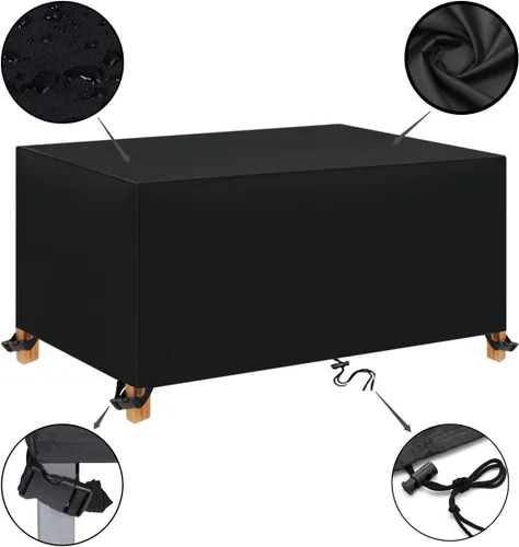 Miniatura 2 de Fundas para muebles de patio, impermeables, para exteriores, tela Oxford 600D, fundas de sofá rectangulares, resistentes a la intemperie