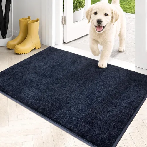 Miniatura 23 de PURRUGS Alfombra de área de fácil cuidado de 4 x 6 pies, antideslizante, lavable a máquina, tapete para puerta de perro, resistente a las manchas