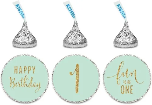 Miniatura 15 de Andaz press Nuevos besos de cumpleaños brillantes, 1 15 verde menta