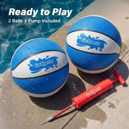 Miniatura 6 de GoSports Water Basketballs 2 Pack - Choose Between Size 3 and Size 6, Great for Swimming Pool Basketball Hoops