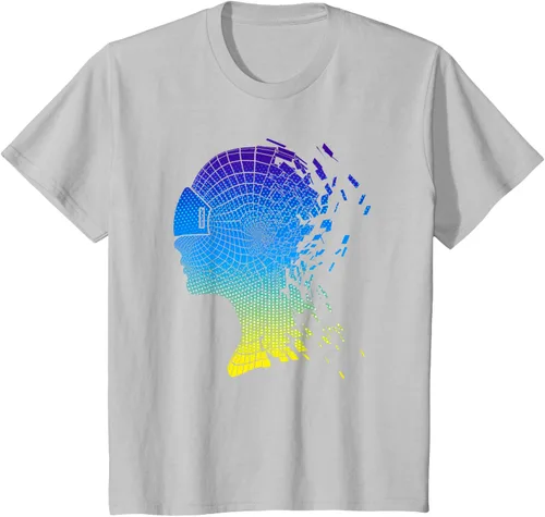 Miniatura 8 de Camiseta con diseño de auriculares de realidad virtual de VR Fans, Negro, S
