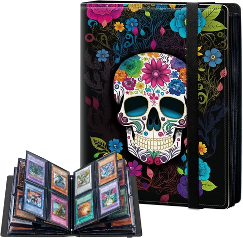 Miniatura 10 de Carpeta de tarjetas de 4 bolsillos con capacidad para 160 tarjetas, carpeta de álbum de coleccionista de libros de tarjetas para Yugioh, MTG, TCG