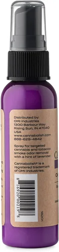Miniatura 8 de Cannabolish Spray eliminador de olores de lavanda y ambientador, 2 onzas líquidas. Tamaño de viaje