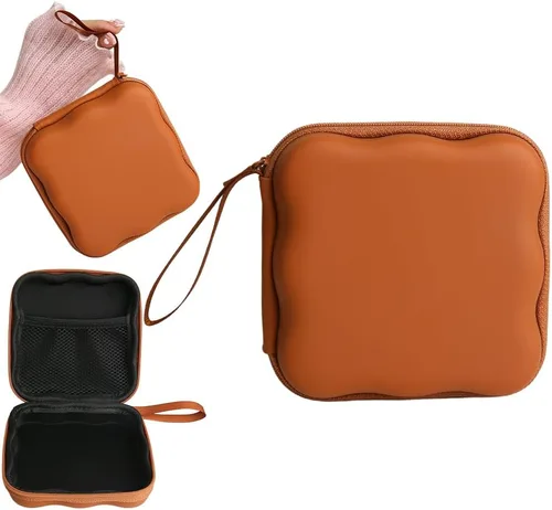 Miniatura 27 de Funda de almacenamiento para cargador, diseño de ondas, protector de cargador de viaje, organizador de cables para auriculares, caja