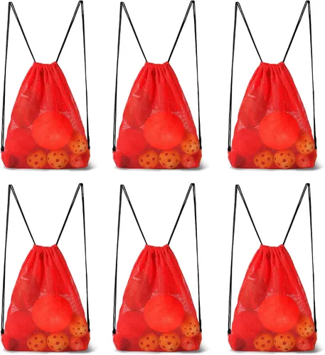 Miniatura 101 de GSE Games & Sports Expert Bolsa de malla con cordón para béisbol, pelotas de pickleball, pelotas de golf, gimnasio, equipo de natación, lavandería