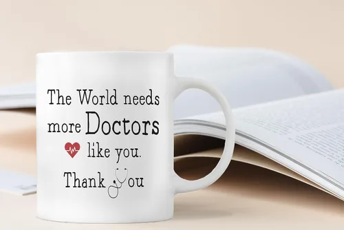Miniatura 4 de QASHWEY Taza de Doctor, Tazas de Café de Regalos para Doctores, Regalos de Apreciación para Doctores, Regalo de Taza de Té para Doctores