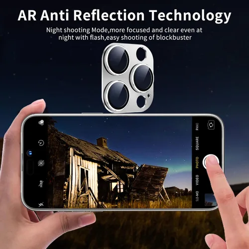 Miniatura 3 de Protector de lente de cámara para iPhone 15 Pro/iPhone 15 Pro Max, cubierta de cámara de aleación de metal con accesorios de protector de pantalla