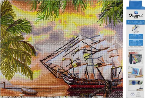 Miniatura 17 de DIAMOND ART BY LEISURE ARTS Kits de pintura de diamantes para adultos de 14 x 16 pulgadas, vino abstracto avanzado, taladro completo, kits de arte