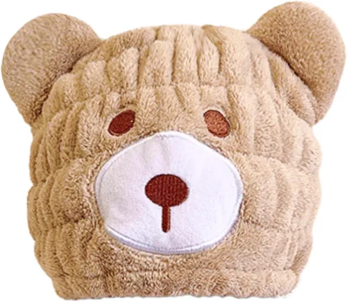 Miniatura 14 de Toalla de microfibra para el pelo para niños, gorro seco de elefante azul, absorbe agua, absorbente y rápido, toalla de secado rápido para niñas