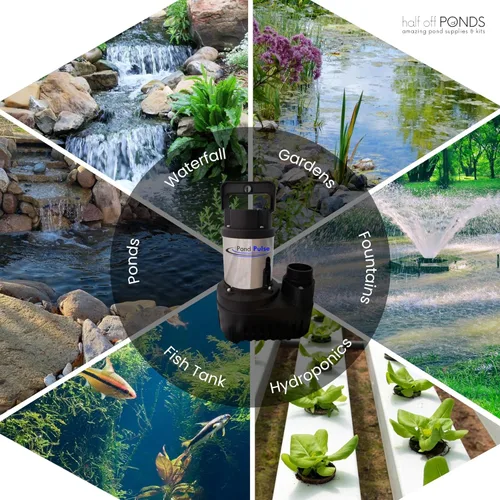 Miniatura 7 de HALF OFF PONDS Bomba de cascada sumergible Pond Pulse de 5,500 GPH – Bomba de estanque de accionamiento híbrido con cable de 30 pies – Bomba