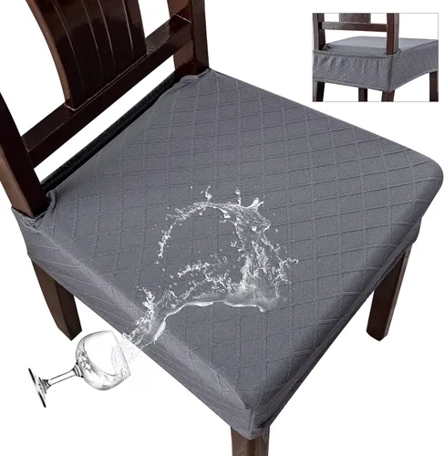 Miniatura 17 de Genina Fundas de asiento impermeables para sillas, fundas de asiento para sillas de comedor, fundas para sillas de cocina, fundas para sillas