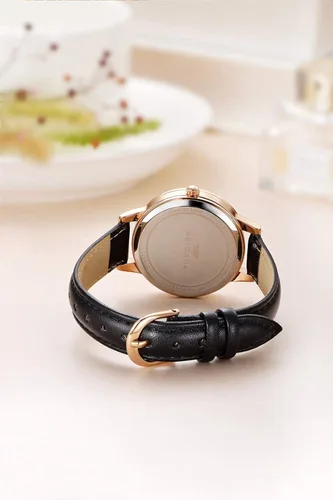Miniatura 5 de BRIGADA - Reloj de mujer elegante reloj para mujer correa de cuero reloj de chicas para mujer impermeable