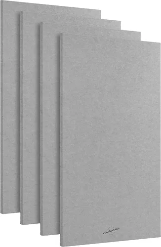Paneles acústicos, paquete de 4 unidades ROOM KIT, grandes, 46" x 23", gris medio Gris(Mid Grey)