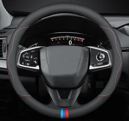 Miniatura 6 de Funda para volante de automóvil compatible con Subaru Crosstrek 2025 2024 2000-2023, piel transpirable de alta calidad, diseño antideslizante