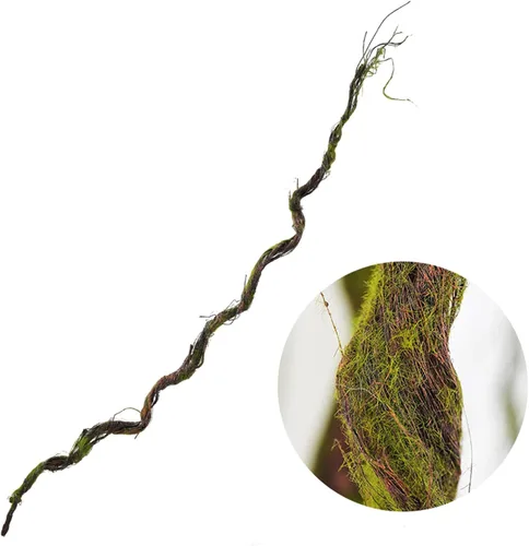 Ramas de árbol artificiales de 70.86 pulgadas, enredaderas de reptiles, ramitas de árbol falso, liana para flores de cerezo, guirnalda de vid para