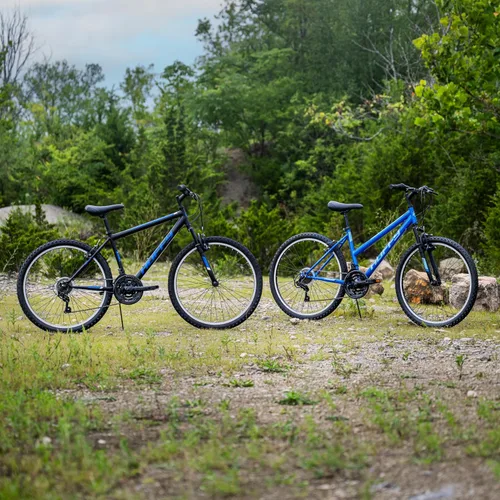 Miniatura 6 de Huffy Bicicleta de montaña Stone para hombres y mujeres, 20"/24"/26", 6 velocidades (20") o 21 velocidades, suspensión delantera o doble (varía)