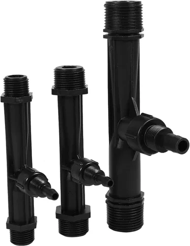 Miniatura 8 de Wytino Tubo de inyector de fertilizante, inyector de fertilizante Venturi de riego 1/2 "3/4" 1 pulgada Inyector mezclador de fertilizante de jardín