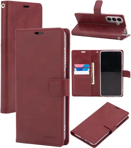 Miniatura 35 de GOOSPERY Blue Moon Wallet para Samsung Galaxy Note 10 Case (2019) Funda de cuero con tapa (Negro)