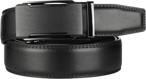Miniatura 2 de Lavemi - Cinturón de cuero con hebilla automática, con elegante caja de regalo