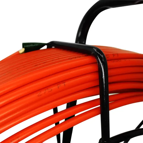 Miniatura 3 de 8MM 450FT Cable de alambre de fibra de vidrio Barra continua de fibra de vidrio Cable de cinta de fibra de vidrio Rod de alambre con rueda de jaula