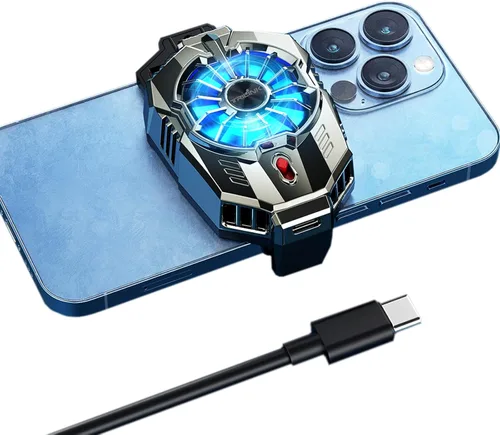 TRILINK Enfriador de teléfono para juegos, ventilador de refrigeración universal para teléfono con dos modos de enfriamiento, funda de radiador de